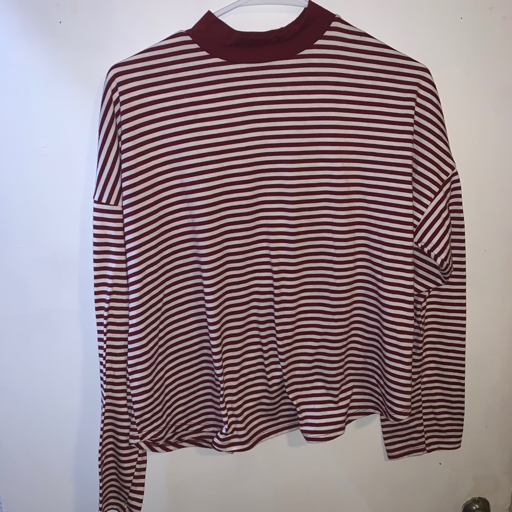 Mock neck long sleeve Top